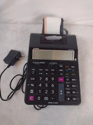 Casio Calculator Reprint And Check  HR- 170RC - Image 1 of 3