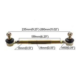 10mm Ball Joint Steering Tie Rod End Joint For Go Kart Buggy ATV Quad Dirt Bike - Picture 1 of 4