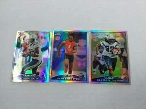 2009 Topps Chrome Los Angeles Chargers Refractor Lot of 3 Cards - Picture 1 of 1