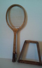 Vintage Wilson Wood Tennis Racquet  Ellsworth Vines with wood press
