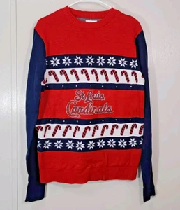 St Louis Cardinals beleuchteter Weihnachtspullover Herren Medium Original MLB Holiday - Bild 1 von 6