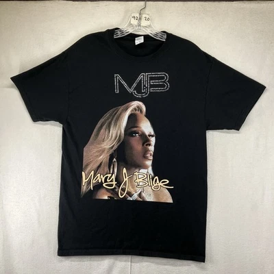 Camiseta Rap Mary J Blige Média Bling MJB Tour Ne-Yo & Mario Toda Algodão - Imagem 1 de 4