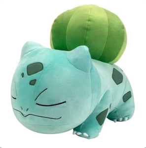 Jazwares Nintendo Pokemon 18" Sleeping Bulbasaur Niños Peluche Amigo NUEVO - Imagen 1 de 7