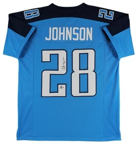 Chris Johnson Signed Tennessee Titans Custom Jersey (Beckett) XL - Picture 1 of 3