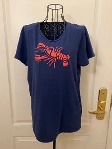 GUC J. Crew Collector Tees Damen rot Hummer Grafik T-Shirt in blau Größe Medium - Bild 1 von 6