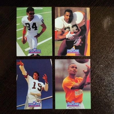 1991 Pro Line Portraits - Slaughter, Hoard, Langhorne, Kosar - Cleveland Browns - Image 1 of 4