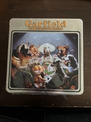 Rompecabezas Garfield 25 Aniversario 550 Piezas Poker Jugando Perros Sellado Nuevo Foto 1 de 4
