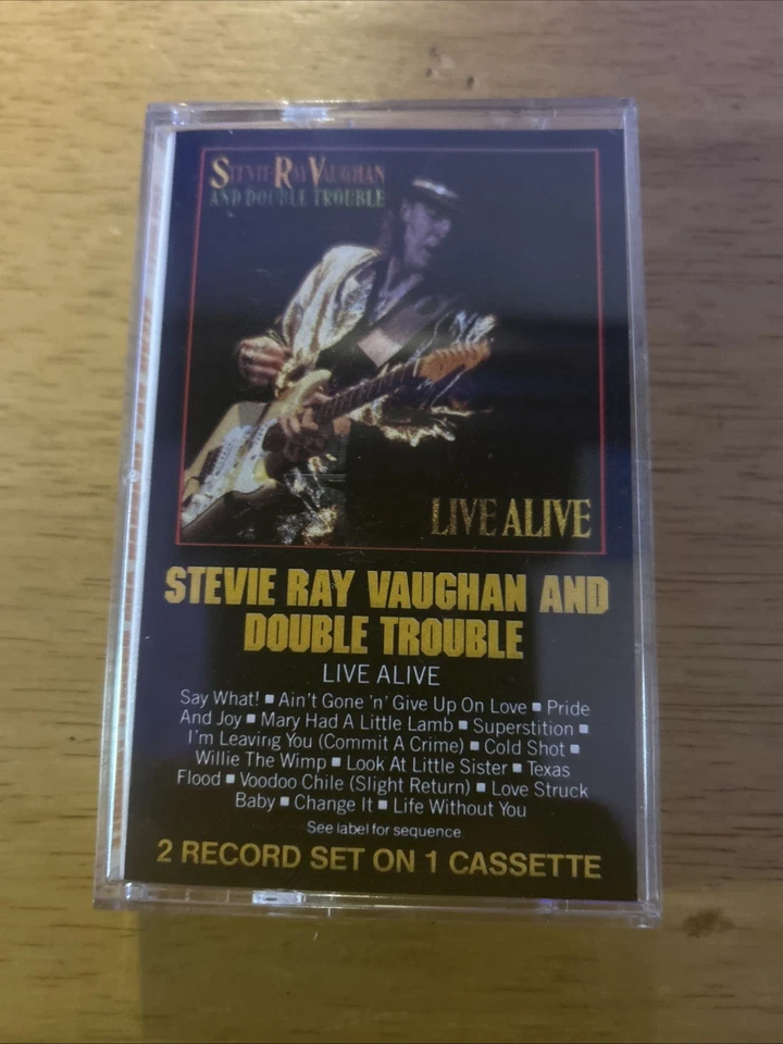 Stevie Ray Vaughan And Double Trouble Cassette - Live Alive Cassette Blues Rock - Image 1 of 4