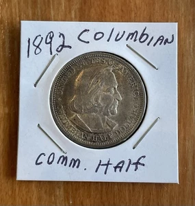 1892 US "COLUMBIAN" SILVER Half Dollar! "Chicago World's Fair Expo Commem! XF! - Picture 1 of 2