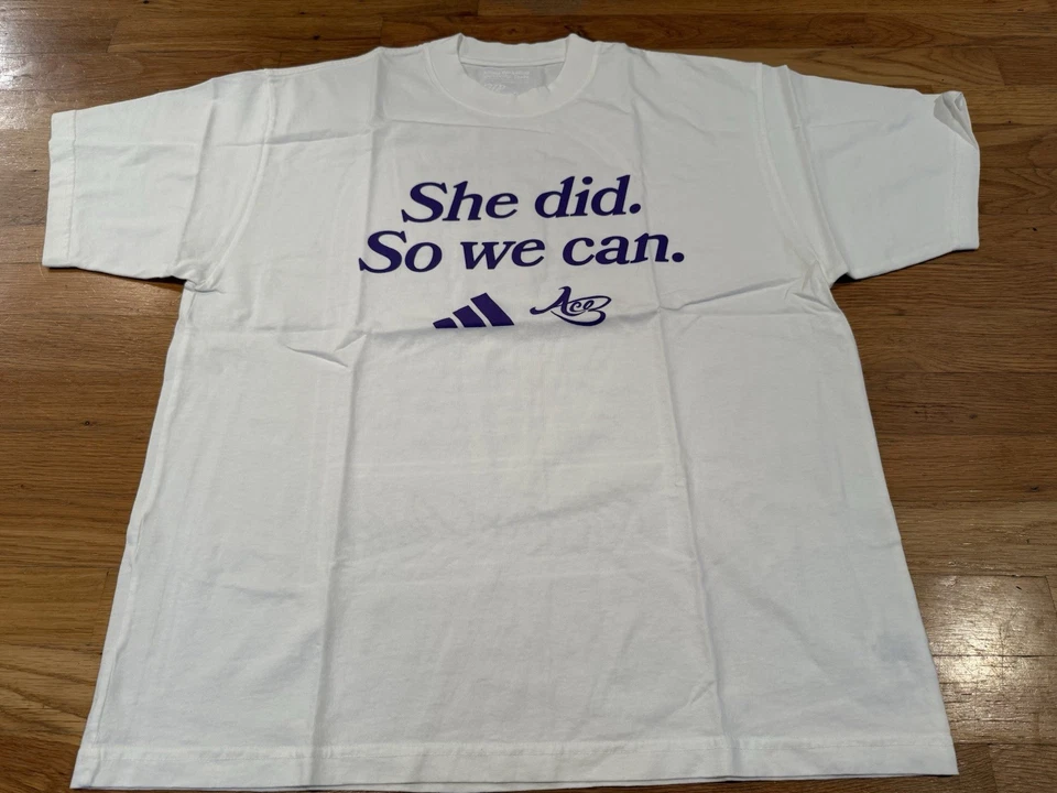 Camiseta blanca para hombre Candace Parker WNBA She Did So We Can Adidas XL Foto 1 de 4