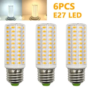 6X E27 LED Bulb 11W 110V-265V Ceramics Light No Flicker Lamp White/Warm White - Picture 1 of 8