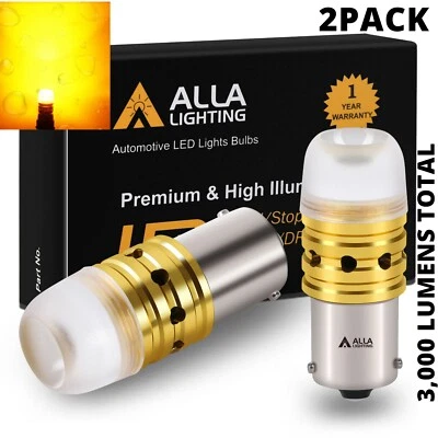 LED Anti-Glare Front Turn Signal Light Bulbs For 82-96 Oldsmobile Cutlass Ciera - Image 1 of 4