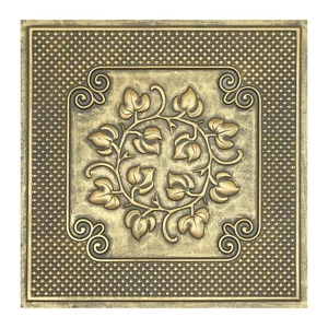 Artístico 3D Techo Techo En relieve Panel de Pared Interior PL66 Oro Antiguo 10 piezas - Imagen 1 de 24