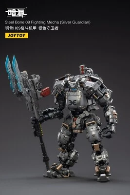 JOYTOY 1/25 HUESO DE ACERO 09 LUCHA MECHA GUARDIÁN PLATA Robot Piloto Figura Juguete Foto 1 de 4