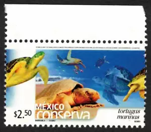 MEXICO CONSERVA, SEA TURTLES, ROMO, 2.50 PESOS - SCOTT NO. 2396. MNH - Picture 1 of 1