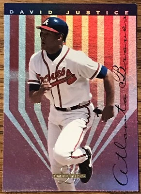 David Justice 1995 Leaf Limited Baseball Card #95 Atlanta Braves MLB Free Ship - Image 1 of 3