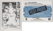 2016 Panini Donruss 1982 Design Test Proof Black /25 Zack Greinke #D82-9