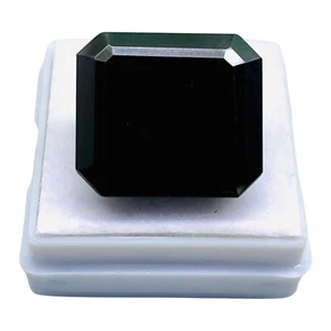 20.95 Cts Black Moissanite 18x16mm Octagon Cut Top Quality Loose Gemstone - Picture 1 of 12