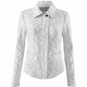 CAbi #5102 Neo Jacket Gray LARGE L Knit Shacket Jaqrdigan Zip Front Ladies Wear - Picture 1 of 11