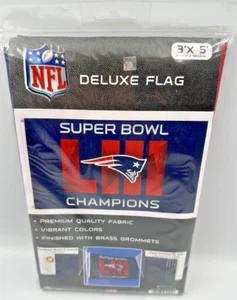 New England Patriots Super Bowl LIII 3x5 Feet Championship Banner Flag Brady - Picture 1 of 7