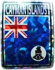 CAYMAN ISLANDS PRISMATIC REFLECTIVE FLAG STICKER DECAL - NEW - FREE SHIPPING