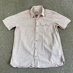 Fat Face Shirt Mens S Small Pink White Striped Short Sleeve Classic Fit Casual - Picture 1 of 9