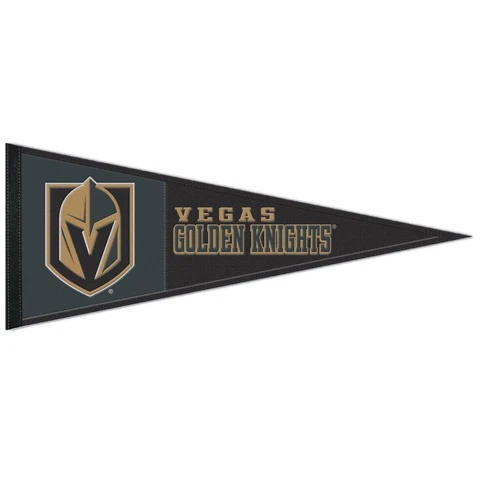 VEGAS GOLDEN KNIGHTS WOOL EMBROIDERED PENNANT 13"x32" NEW WINCRAFT 👀 Cover