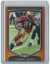 2009 FRANK GORE BOWMAN CHROME ORANGE REFRACTOR PARALLEL #34 ** 23/25 **