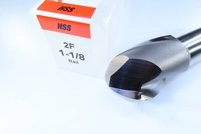 全新 美国 1-1/8 英寸 HSS 端铣 2 FLUTE 铣床 数控车床 工具 B/N BIT — 第 1/4 张图片