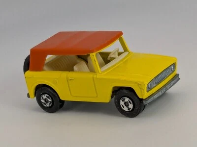 Vintage Matchbox Car 1969 Superfast Lesney England #18 Yellow Field Car Jeep - Image 1 of 4