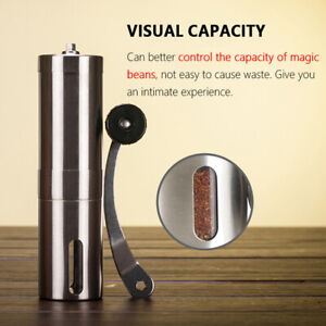 Coffee Grinder Portable Manual Stainless Steel Adjustable Setting Bean Mill