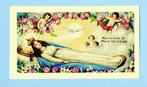 SANTINO Madonna ASSUNZIONE di MARIA S.S. in CIELO IMAGE PIEUSE - HOLY CARD - Imagen 1 de 1