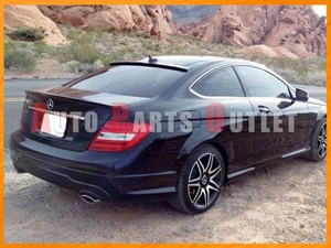 Pianted 040 Black C63 AMG Trunk Spoiler + OE Roof Wing For 2012 C250 C350 Coupe - Picture 1 of 1