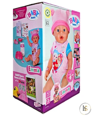 BABY born Emma 43cm – Babypuppe mit Zubehör – Original - Bild 1 von 4