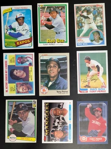 Hall of Famer Tony Perez 9-Card Lot - Reds, Red Sox, Phillies, Expos - Picture 1 of 2