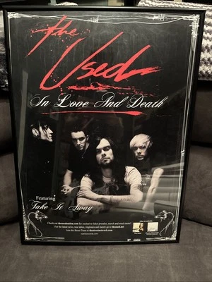 The Used In Love And Death 18x24” Promo Poster 2004 New Old Stock Mint Framed - Image 1 of 4