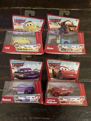 Lot Of 4 Disney Pixar Cars Ramone Pullbax Motor Pullback Racer Never Opened - Image 1 of 4
