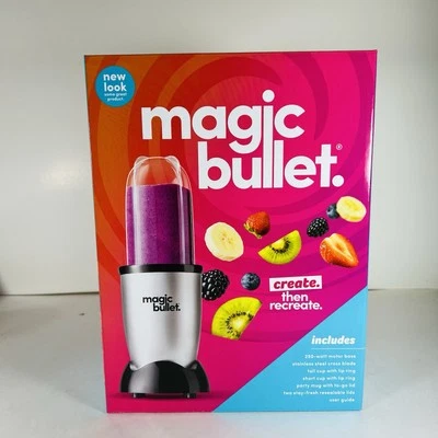 Magic Bullet Blender New MBR-1101 20oz 250 Watt Tall and Short cups To Go Lid - Image 1 of 4