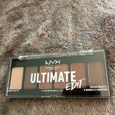 NYX Professional Makeup Ultimate Edit Petite Shadow Palette, Warm Neutrals. - Image 1 of 4