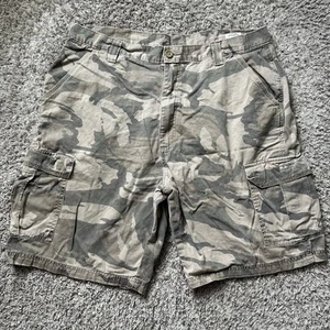 Wrangler Cargo Shorts Mens 38 Camoflauge Stretch Waist Pockets Utility Outdoor - Picture 1 of 6