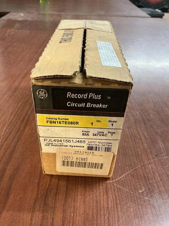 Disyuntor General Electric FBN16TE080R Record Plus (NUEVO) B271 Foto 1 de 1