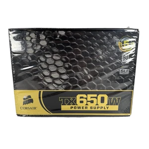 New CORSAIR TX650W CMPSU-650TX 650W Desktop Power Supply - Afbeelding 1 van 9