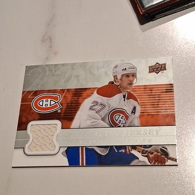 Tarjeta Jersey Alex Kovalev 2008-09 Upper Deck Game Usada #GJ-AK Foto 1 de 4