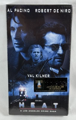 Heat VHS SEALED Watermarks WHV Stamp Hype Robert DeNiro Al Pacino Val Kilmer VTG - Image 1 of 4