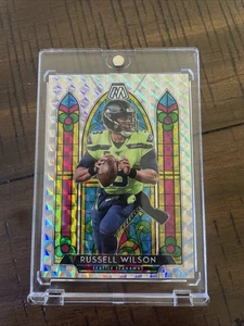 2020 Panini Mosaic Russell Wilson Stained Glass Seahawks - Picture 1 of 2