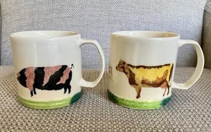 Taza pequeña Aston Pottery cerdo y vaca Jane y Stephen Baughan - Imagen 1 de 9