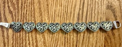 Pulsera Corazón Cierre Magnético Textura Filigrana Infinito Fe Amor Tema Foto 1 de 4