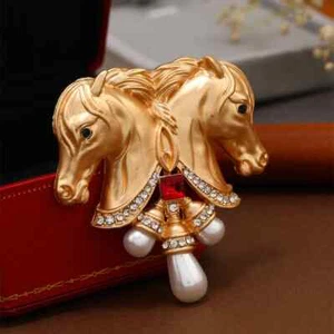 Broche de imitación estilo palacio barroco serie metal mate - Imagen 1 de 5