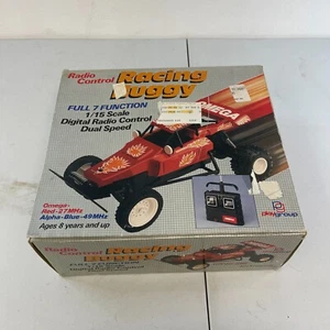 VINTAGE 1987 radio control Racing Buggy Red 27MHz Omega 1/15 scale 7 Functions - Picture 1 of 14