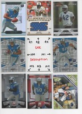 Detroit Lions U-PICK SERIAL #'d Rookies Autos Jerseys * LOTS OF BARRY SANDERS! *